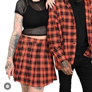 Fox blood orange plaid Halloween collection